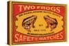 Two Frogs Safety Matches-null-Stretched Canvas