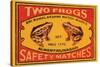 Two Frogs Safety Matches-null-Stretched Canvas