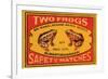 Two Frogs Safety Matches-null-Framed Premium Giclee Print