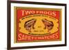 Two Frogs Safety Matches-null-Framed Premium Giclee Print