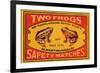 Two Frogs Safety Matches-null-Framed Premium Giclee Print