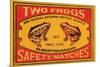 Two Frogs Safety Matches-null-Mounted Premium Giclee Print