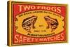 Two Frogs Safety Matches-null-Stretched Canvas