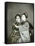Two Geisha Girls, C.1880-null-Framed Stretched Canvas