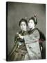 Two Geisha Girls, C.1880-null-Stretched Canvas