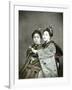 Two Geisha Girls, C.1880-null-Framed Photographic Print