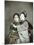 Two Geisha Girls, C.1880-null-Mounted Photographic Print