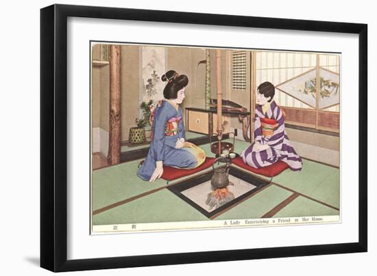 Two Geishas, Photograph-null-Framed Art Print
