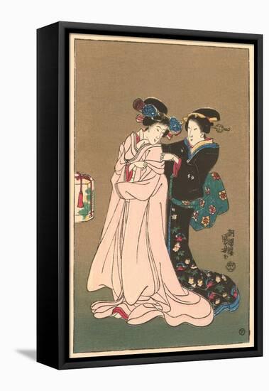 Two Geishas-null-Framed Stretched Canvas