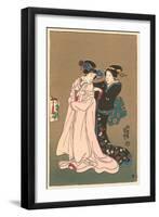 Two Geishas-null-Framed Art Print