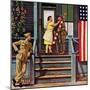 "Two Generations of Vets," July 5, 1947-Stevan Dohanos-Mounted Premium Giclee Print