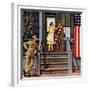 "Two Generations of Vets," July 5, 1947-Stevan Dohanos-Framed Giclee Print