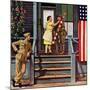 "Two Generations of Vets," July 5, 1947-Stevan Dohanos-Mounted Giclee Print