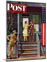 "Two Generations of Vets," Saturday Evening Post Cover, July 5, 1947-Stevan Dohanos-Mounted Giclee Print