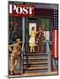 "Two Generations of Vets," Saturday Evening Post Cover, July 5, 1947-Stevan Dohanos-Mounted Giclee Print