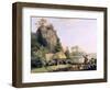 Two Gentlemen Going a Shooting, with a View of Creswell Crags, Taken on the Spot-George Stubbs-Framed Giclee Print