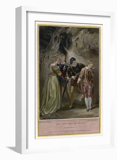 Two Gentlemen of Verona, Julia Disguised as a Page is Revealed, and Wins Back Proteus's Love-James Ogborne-Framed Art Print