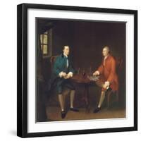 Two Gentlemen Seated at a Table-John Thomas Seton-Framed Giclee Print