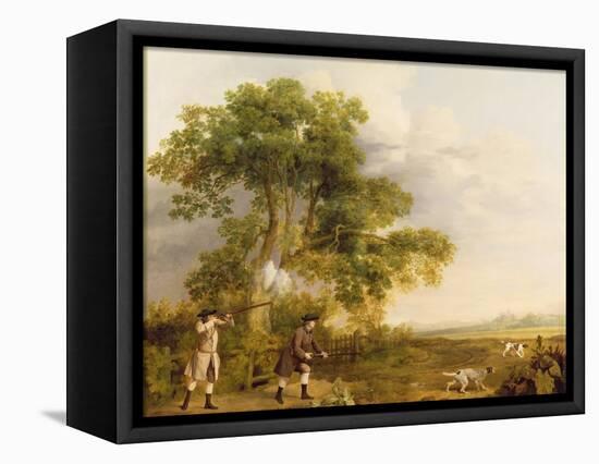 Two Gentlemen Shooting-George Stubbs-Framed Stretched Canvas