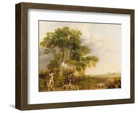 Two Gentlemen Shooting-George Stubbs-Framed Premium Giclee Print