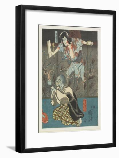 Two Ghosts from Famous Ghosts Series, 1847-1852-Utagawa Kuniyoshi-Framed Giclee Print