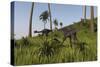 Two Gigantoraptors in a Grassy Field-null-Stretched Canvas