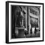 Two Girl Scouts Looking Up at Marble Statue of Abraham Lincoln, Rotunda of the Capitol Building-Alfred Eisenstaedt-Framed Photographic Print