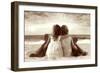 Two Girlfriends-Betsy Cameron-Framed Art Print