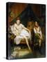 Two Girls, 19th Century-Louis Eugene Bertier-Stretched Canvas