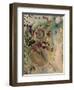 Two Girls Among the Flowers-Odilon Redon-Framed Giclee Print