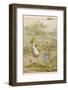 Two Girls and a Boy Dancing in a Meadow in the Springtime - the Lambs are Frisky Too-null-Framed Photographic Print