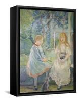 Two Girls at a Window, 1892-Berthe Morisot-Framed Stretched Canvas