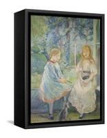Two Girls at a Window, 1892-Berthe Morisot-Framed Stretched Canvas