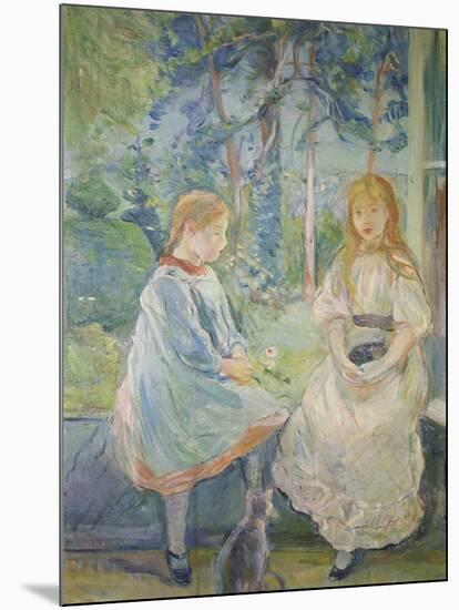 Two Girls at a Window, 1892-Berthe Morisot-Mounted Giclee Print