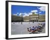 Two Girls at Cafe Table, Plaza Mayor, Salamanca, Castilla Y Leon, Spain-Ruth Tomlinson-Framed Photographic Print