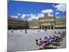 Two Girls at Cafe Table, Plaza Mayor, Salamanca, Castilla Y Leon, Spain-Ruth Tomlinson-Mounted Photographic Print