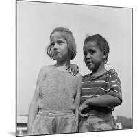 Two Girls at Camp Christmas Seals, a Racially Integrated Summer Camp in Haverstraw, NY-Gordon Parks-Mounted Photo