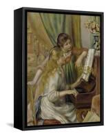 Two Girls at the Piano, c.1892-Pierre-Auguste Renoir-Framed Stretched Canvas