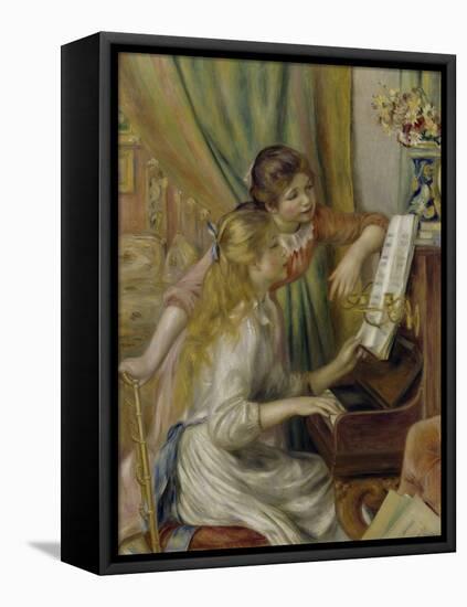 Two Girls at the Piano, c.1892-Pierre-Auguste Renoir-Framed Stretched Canvas