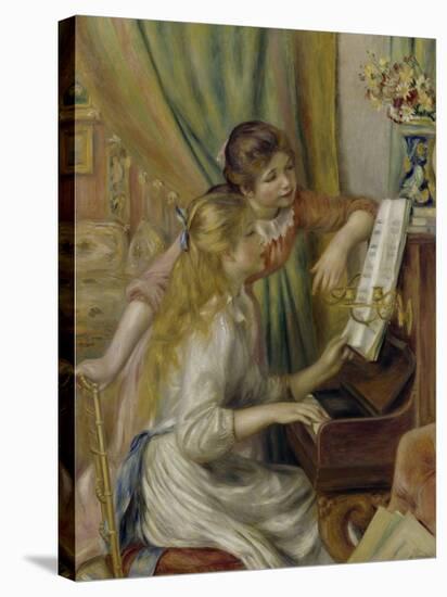 Two Girls at the Piano, c.1892-Pierre-Auguste Renoir-Stretched Canvas