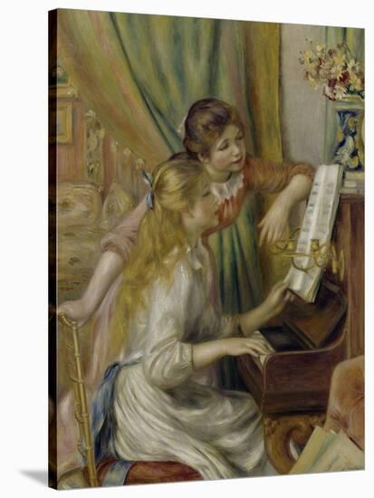 Two Girls at the Piano, c.1892-Pierre-Auguste Renoir-Stretched Canvas