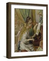 Two Girls at the Piano, c.1892-Pierre-Auguste Renoir-Framed Giclee Print