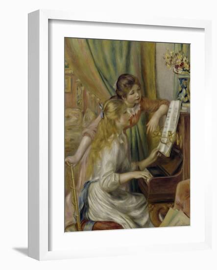 Two Girls at the Piano, c.1892-Pierre-Auguste Renoir-Framed Giclee Print