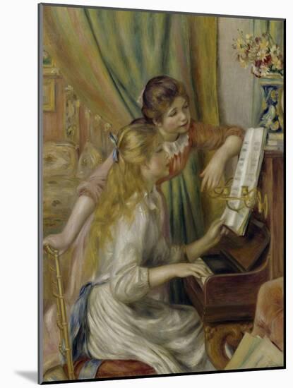 Two Girls at the Piano, c.1892-Pierre-Auguste Renoir-Mounted Giclee Print
