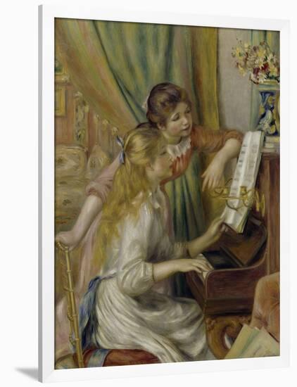 Two Girls at the Piano, c.1892-Pierre-Auguste Renoir-Framed Giclee Print