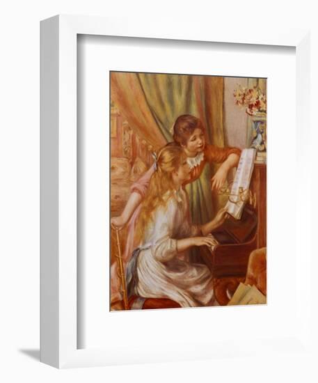 Two Girls at the Piano-Pierre-Auguste Renoir-Framed Art Print