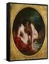 Two Girls Bathing (Oil on Panel)-William Etty-Framed Stretched Canvas