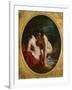 Two Girls Bathing (Oil on Panel)-William Etty-Framed Giclee Print