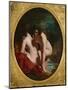 Two Girls Bathing (Oil on Panel)-William Etty-Mounted Giclee Print