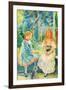 Two Girls by the Window-Berthe Morisot-Framed Art Print